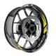 Yellow 17 inch Wheel Sticker Decal AX2 For Kawasaki ZX6R Ninja ZX636 ZX600 95-21