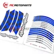 Blue 17'' Rim Wheel Sticker Decal Strip For Yamaha FZ10 MT-10 2018-2021