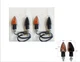 FCN - BLACK ARROWS SHORT LAMP 62x31 mm APPROVED for Honda XR 250 SM Dall'Ara