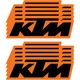 D'COR VISUALS DCOR 6" KTM DECAL 10PK 40-30-107