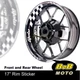 White A1 17" Wheel Rim Stickers Stripes For Honda CBF650 14-20 15 16 17 18 19 20