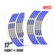 Blue P01B Bike Decal Rim Sticker For Honda CBR650R 2019-2020