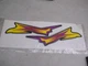 Suzuki NOS LTF250, LT F250, Rear Fender Decal Emblem, # 99103-F250S.   S71