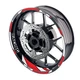 Red 17 inch GP06 Vinyl Wheel Rim Stickers For Yamaha MT09 18 19 20 21