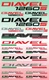 Motorcycle Stickers Decals for Ducati Diavel 1260 Set 2 Vinyl Laminated