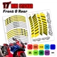 AA02 17 inch Wheel Rim Sticker Stripe For Kawasaki ZX6R Ninja 636 600 95-21