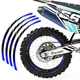 BLUE L02B 21" 18" Wheel Rim Tape Decal Sticker For Honda CRF 250RX 2019-2021 20