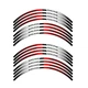 R03B For 2003-2020 Yamaha FJR1300 Red Removaeble Wheel Sticker 19 18 17 16 15 14