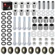 Upper + Lower A Arm Bushings Seals Kit For Suzuki Z400 LTZ400 Arctic Cat 400 DVX