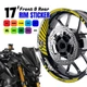 AA02 17 inch Wheel Rim Sticker Stripe For Ducati Monster 750 97-11 97