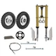 Front Forks 2.50-10 Wheels Tire Kit Dirt Bike Drum Brake Honda XR50 CRF50 125cc