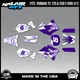 Graphics Kit for Yamaha YZ250 YZ125 (1996-2001) YZ 250 YZ 125 Future - Purple