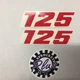 125 Displacement Decal Sticker Set  Radiator Shroud  Sprocket Plus  Sticker KTM
