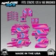 Graphics Kit for STACYC 12 EDRIVE and 16 EDRIVE BRUSHED Klutch-magenta