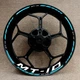 For YAMAHA MT10 MT-10 17 inch Wheel Hub Rim Decorative Decal Reflective Sticker