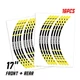 P02B For Honda CB650R 19-20 Yellow Rim Wheel Sticker