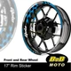 Aqua AA01 17" inch Edge Decals Stripes Rim Wheel Stickers Fit Suzuki