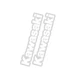 Factory Effex 09-44112 Generic Fork and Swingarm Stickers - KAW - White