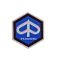 Hexagonal shield logo front shield Piaggio Vespa ET3 GT SS TS RALLY 152280