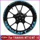 For YAMAHA MT10 MT-10 17inch Motorcycle Wheel Rim Reflective Decal Sticker New