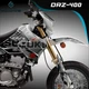 Suzuki Drz400 SM Drz400s Sticker Decal Kit Graphic Wrap Enduro Custom Racing 