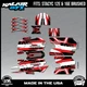 Graphics Kit for STACYC 12 EDRIVE and 16 EDRIVE BRUSHED Swift-red