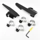 Memphis Shades Detachable Mounting Kit, Fat/Slims, H-D Narrow, Black (2320-0077)