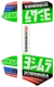YOSHIMURA RS12 MUFFLER DECALS GREEN RS12-NB012