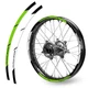 Green P04B Wheel Rim Sticker Decal Tapes For Honda CRF 450X 2005-2021