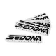 Sedona 20" BLACK ON WHITE Die Cut Sticker - Black - 20in.