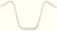 BURLY BRAND 14.0" BURLY NARROW APE HANGERS 1" CHROME B28-338
