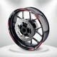 Red 17 Inch Outer Rim Sticker Stripe Decal P05B For Triumph STREET TRIPLE 675