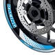 17 inch GP07 Aqua Vinyl Wheel Rim Stickers For Yamaha YZF-R1M 15 16 17 18 19 20