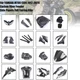 For 2017-2020 Yamaha MT-09 FZ09 Carbon Fiber Fender Frame Panel Fuel Tank Cover