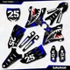 Black & Blue Savage Camo Graphics Kit fits 15-21 Yamaha YZ125 YZ250 YZ 125 250