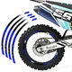 BLUE B01B 21" 18" Wheel Rim Tape Decal Sticker For BETA 500 RS 2015-2016 15 16