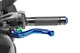 32545 - SHORT CLUTCH LEVER, BLUE BODY compatible with Kawasaki Z800E 2013-2016
