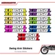 For Honda XR650L Motorcycle Accessories Swingarm Decal Sticker Graphics Kit 2pcs