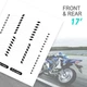 White S04B Morocycle Tape Wheel Sticker 17" For Honda CB 919 Hornet 900 02-07
