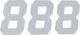 DCOR - 45-36-8 - Race Number Plate - #8 - White - 6"