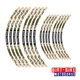 Brown Dirt Bike Wheel Rim Stickers For Honda XR650L 2012-2020 19 18