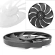 Black Engine Radiator Cooling Fan For Honda CBR1000RR 2004-16 CBR600RR 2003-2016