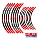 LINE02 Dirt Bike Wheel Rim Stickers For Yamaha YZ250FX YZ450FX 2016-2021