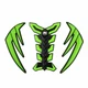 3D Side Tank Pad Protector Gas Knee Grip Fit For Kawasaki ZX250 300 6/10R 12R H0