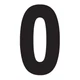 Factory Effex 02-4340 7" FX Pro Number #0 Black