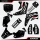 Black Savage Racing Graphics Kit fits Honda Cr85 03-07 CR 85 Decal 2003-2007