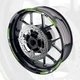 Green 17 Inch Outer Rim Sticker Stripe Decal P05B For Kawasaki Ninja 400 EX400
