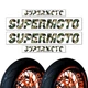 Supermoto 17" Inner Rim Decals Sticker F02 For Honda XR 250SM 03 04 05 XR250 SM