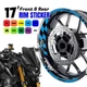 AA01 17 inch Wheel Rim Sticker Checkered For Ducati Monster 797 17-19 17 18 19