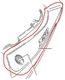 SUZUKI TAPE RH Decal 68135-35F00-DJ8